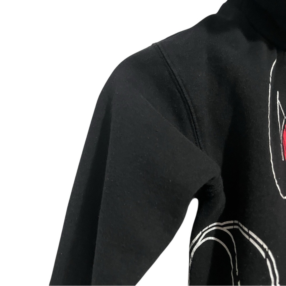 Disney Mickey Mouse Black Pullover Hoodie Sweater with Ears Boys Size M - Picture 5 of 5